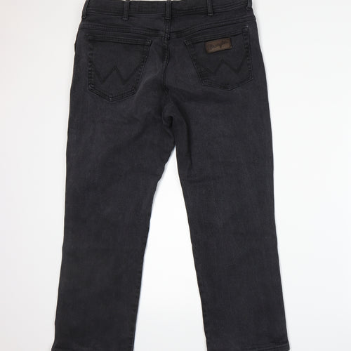 Wrangler Mens Grey   Straight Jeans Size 38 L26 in