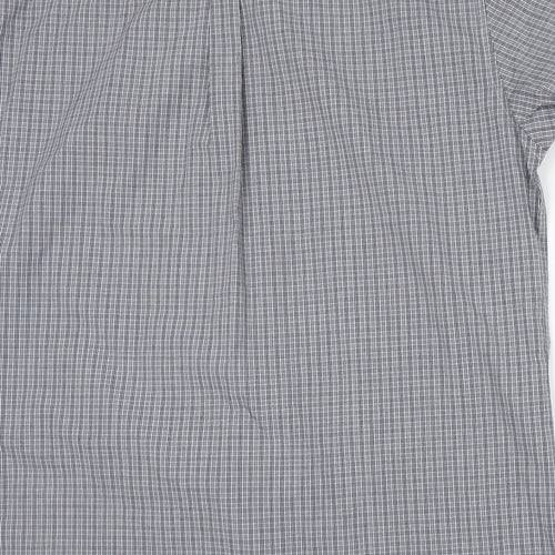 Mine New England Mens Grey Plaid   Button-Up Size 3XL