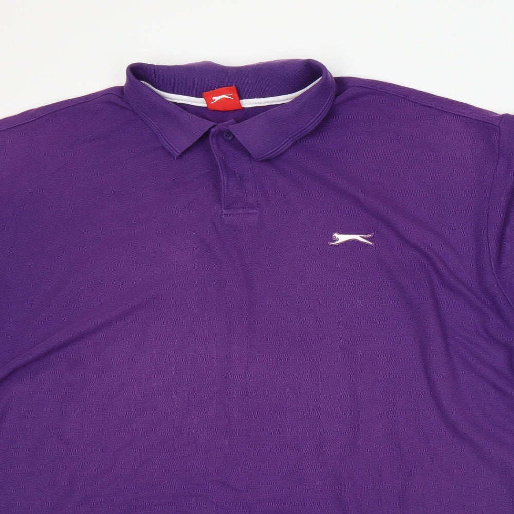 Slazenger Mens Purple    Polo Size 4XL