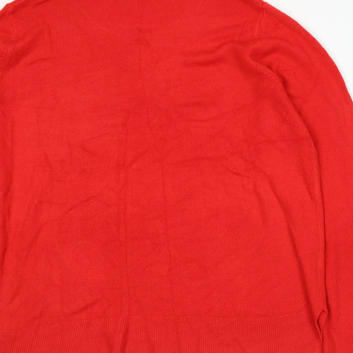 Marks and Spencer Womens Red  Knit Pullover Jumper Size 22