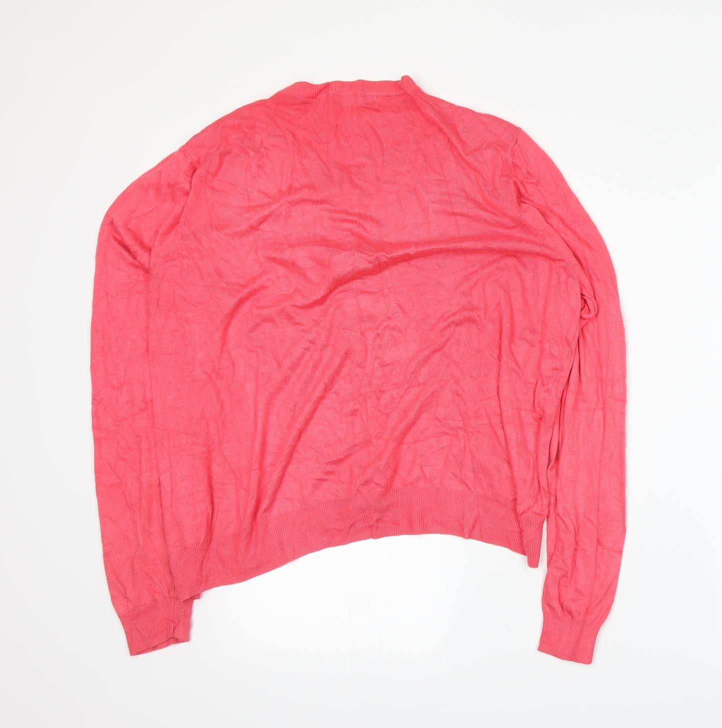 Marks and Spencer Womens Pink  Knit Cape Jumper Size 22