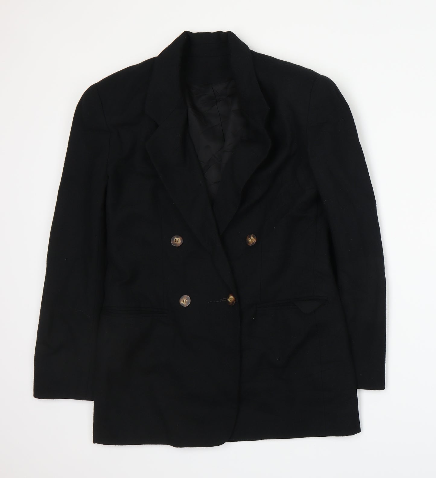 Lands' End Womens Black   Jacket Suit Jacket Size 4