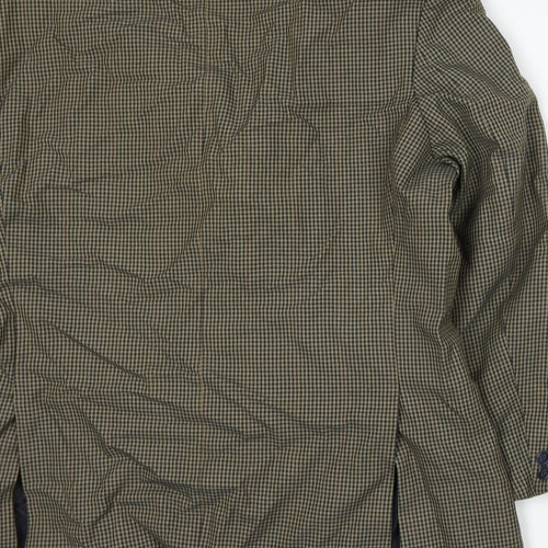 Preworn Mens Beige Houndstooth  Jacket Suit Jacket Size XL