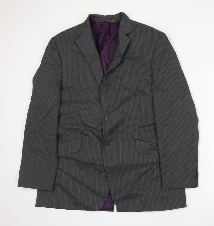 George Mens Grey Jacket Suit Jacket Size L