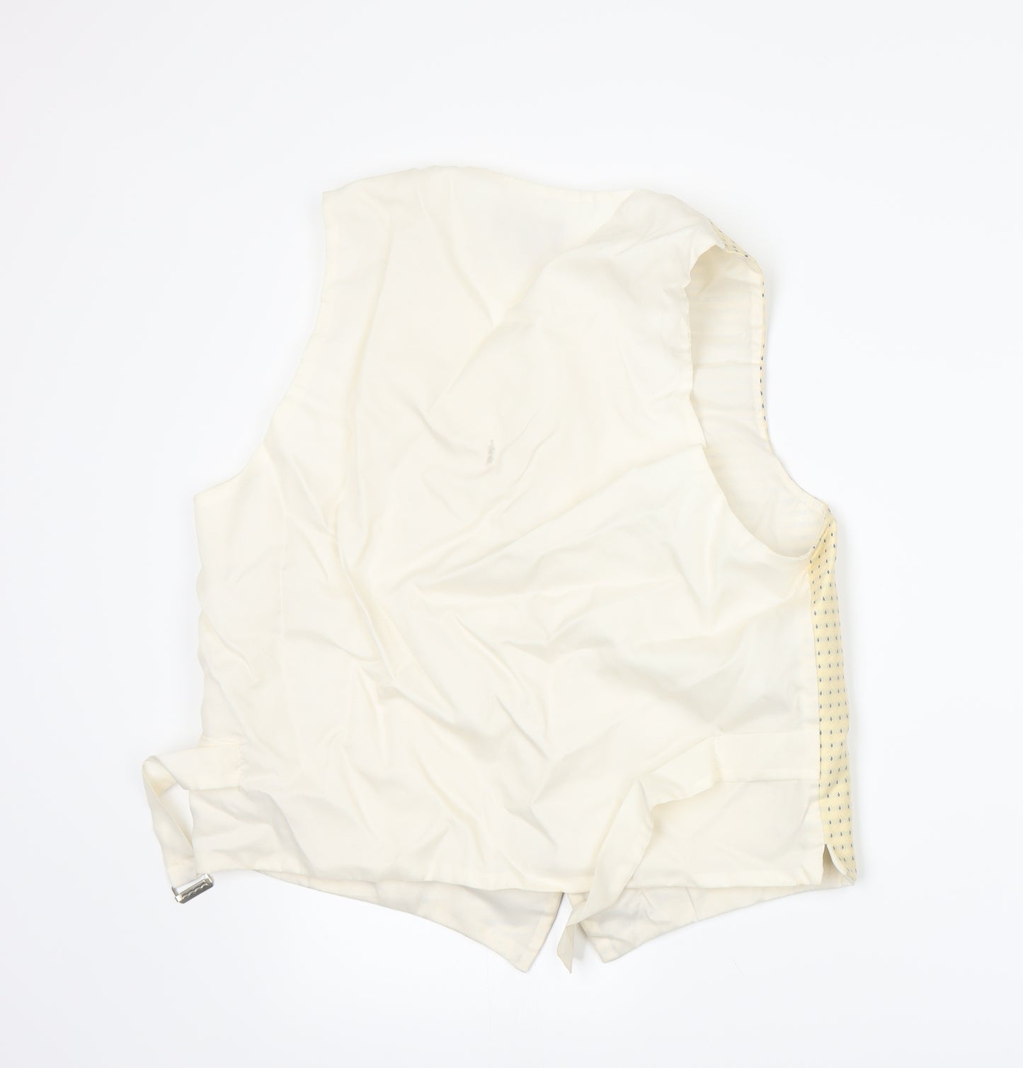 Occasions Mens Gold   Jacket Suit Waistcoat Size L