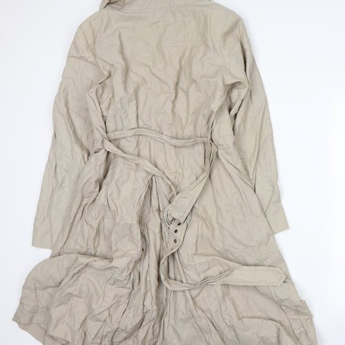 Marks and Spencer Womens Beige   Trench Coat Coat Size 14