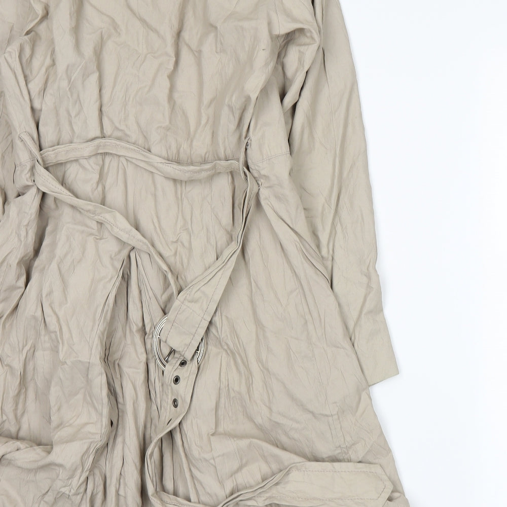 Marks and Spencer Womens Beige   Trench Coat Coat Size 14