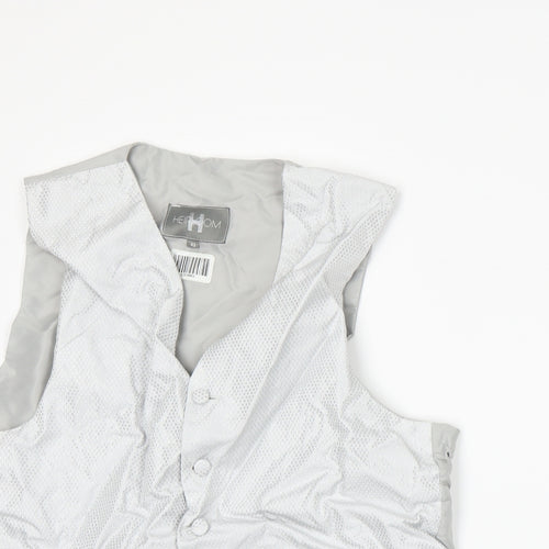 Heirloom Mens Silver   Jacket Suit Waistcoat Size L