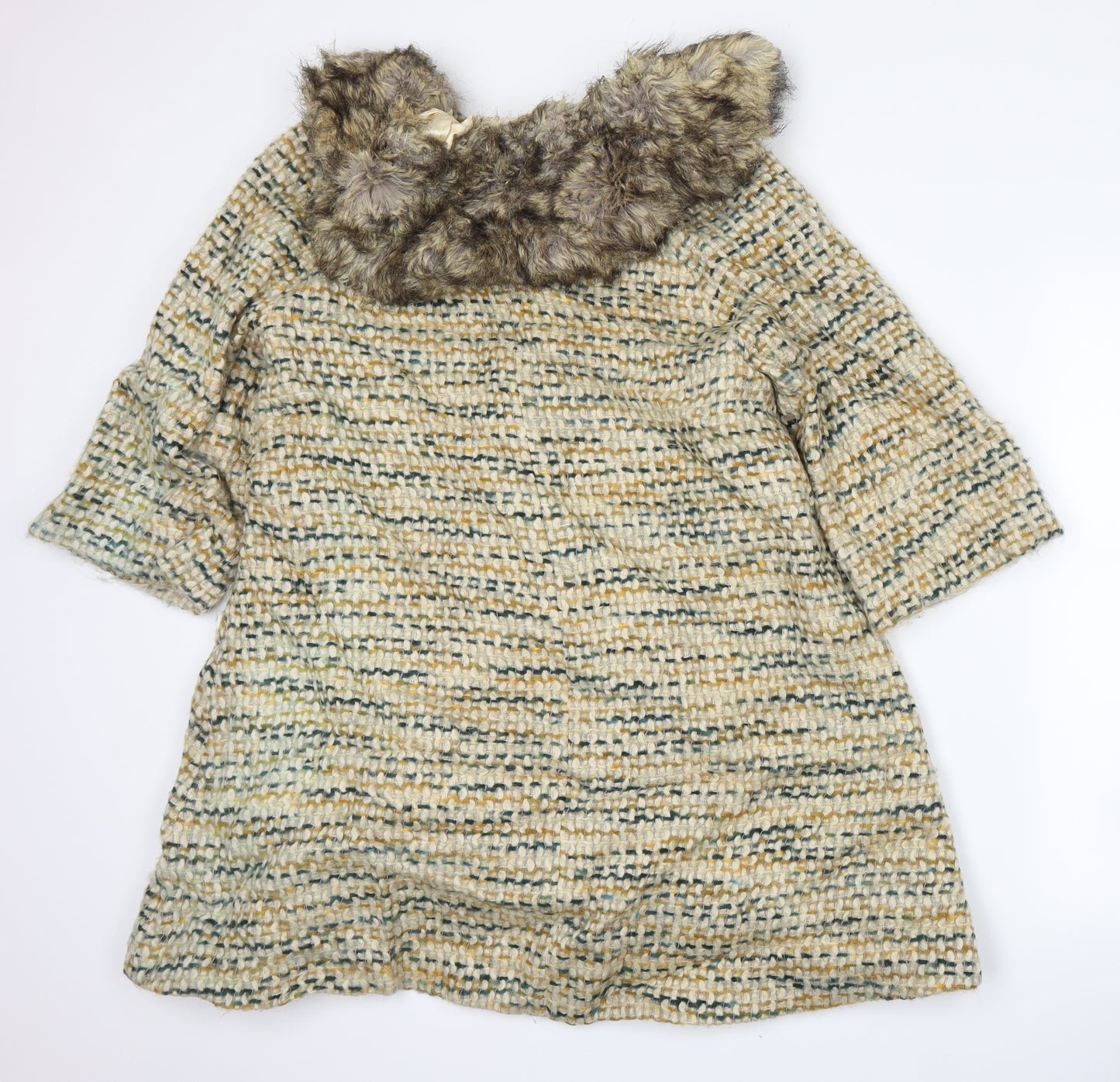 Dickins & Jones Womens Beige   Overcoat Coat Size 12