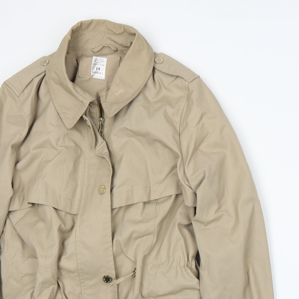 Per Una Womens Beige   Trench Coat Coat Size 14