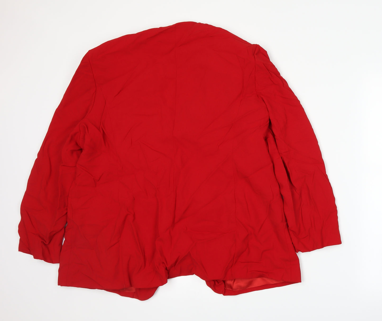 Rosa Womens Red   Jacket Suit Jacket Size 18