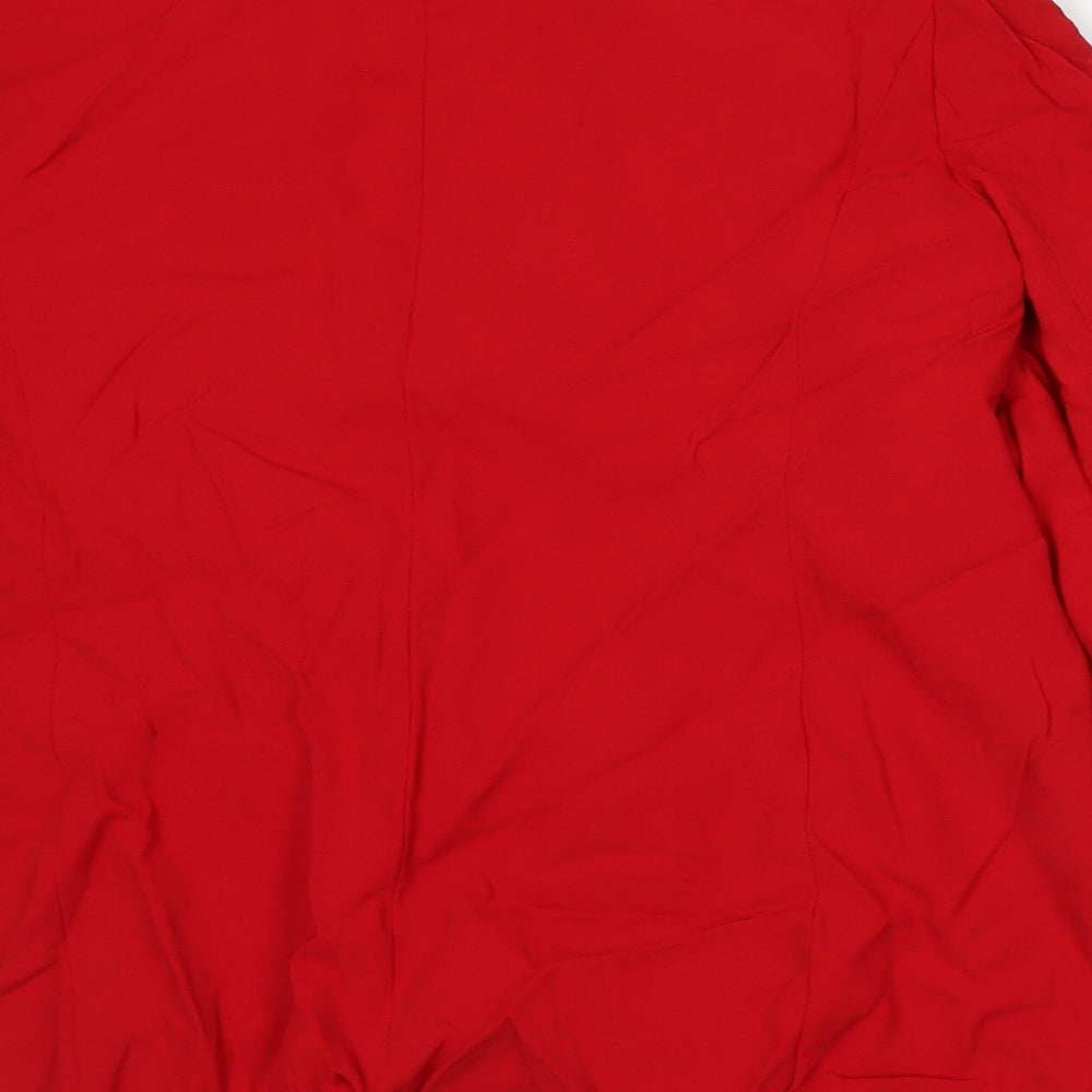 Rosa Womens Red   Jacket Suit Jacket Size 18