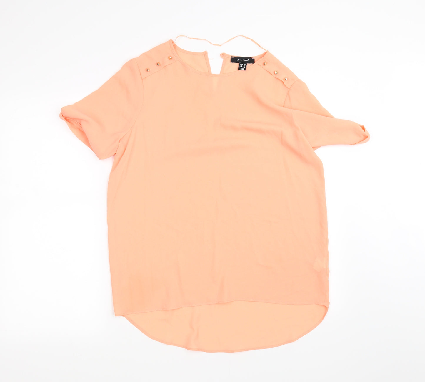 Atmosphere Womens Orange   Basic Blouse Size 12