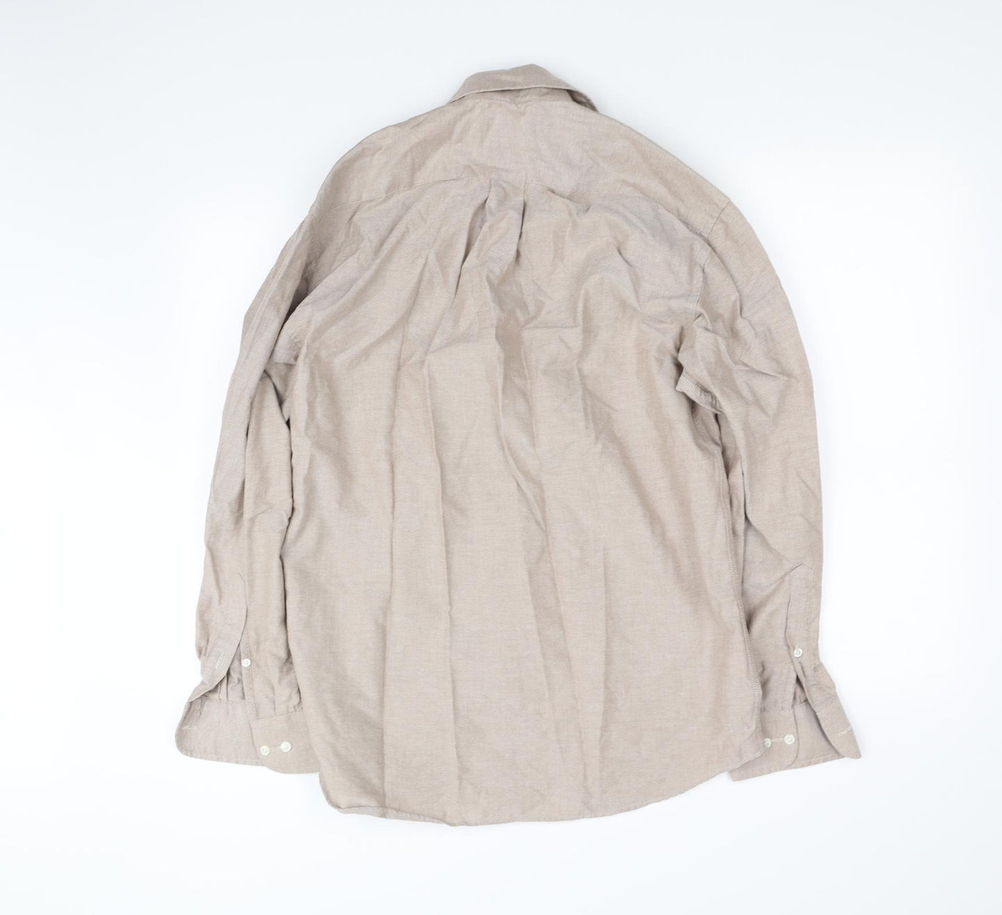 NEXT Mens Brown    Button-Up Size 15