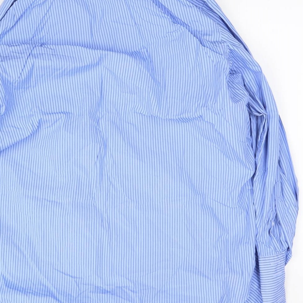 pink  Mens Blue    Button-Up Size 18