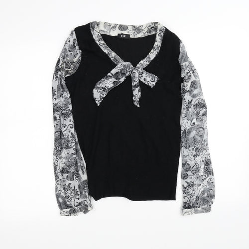F&F Womens Black   Basic Blouse Size 8