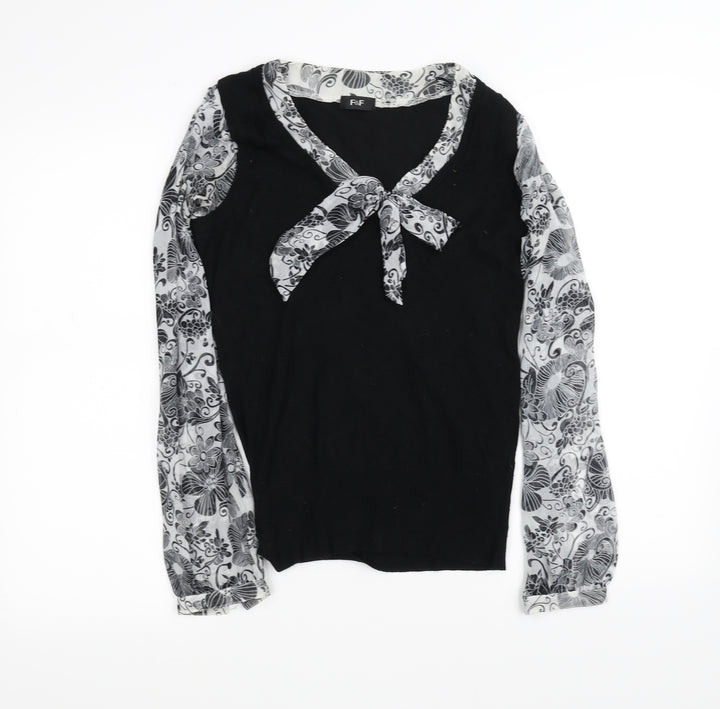F&F Womens Black   Basic Blouse Size 8