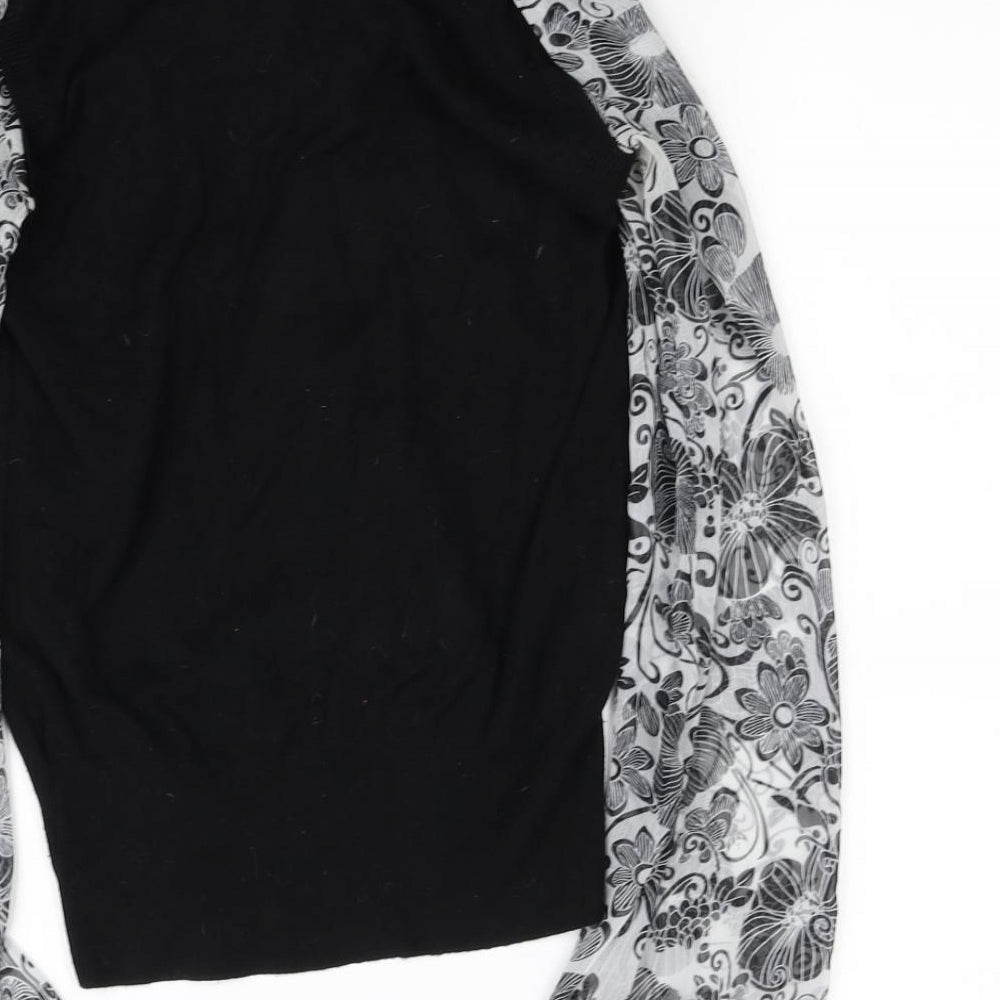 F&F Womens Black   Basic Blouse Size 8