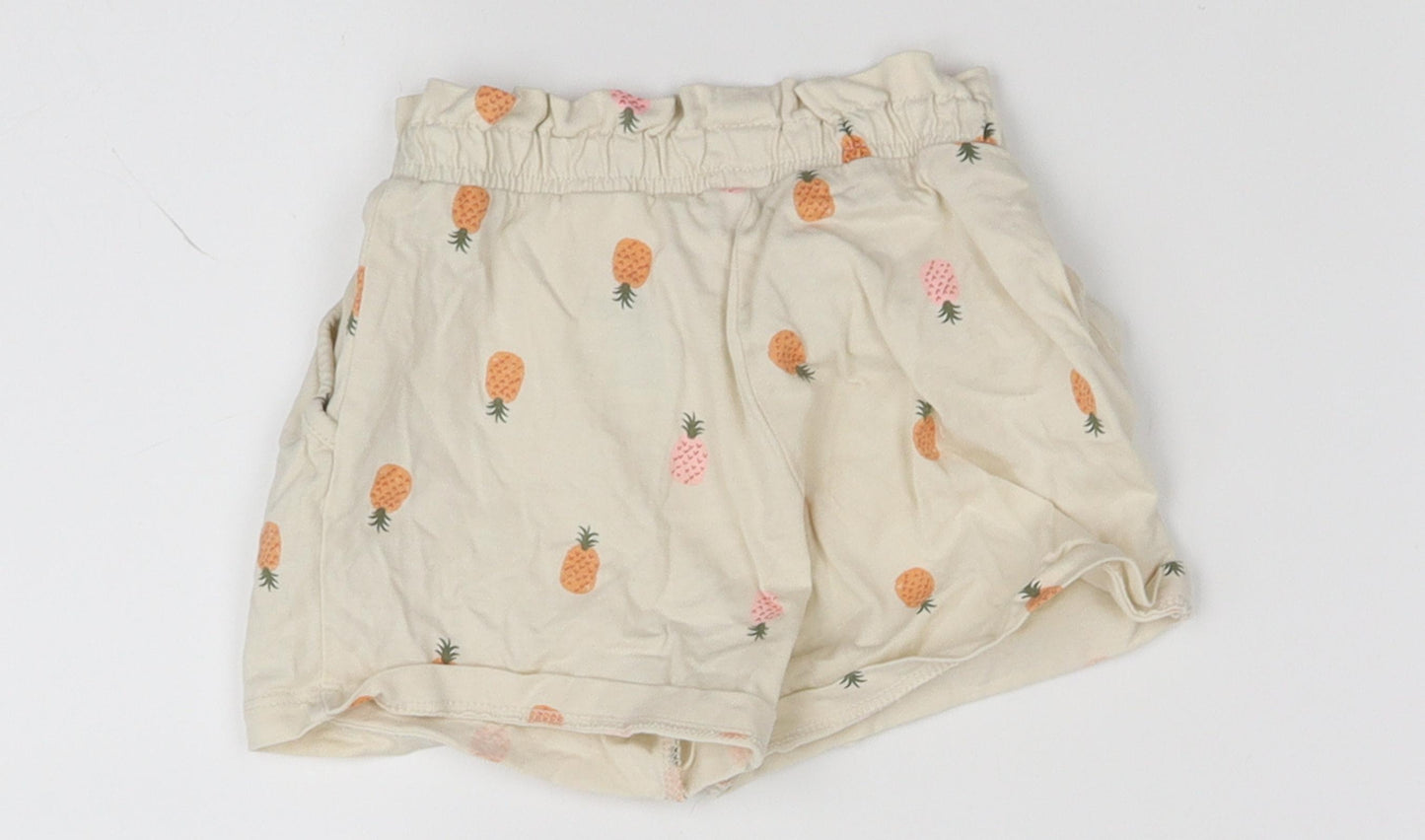 F&F Girls Beige   Sweat Shorts Size 3-4 Years