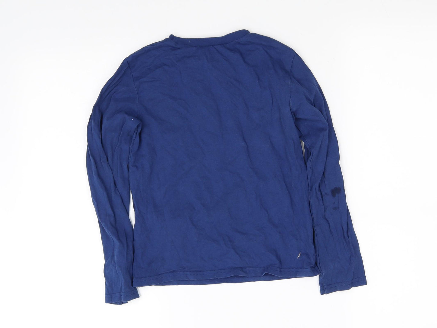 H&M Boys Blue   Basic T-Shirt Size 7-8 Years