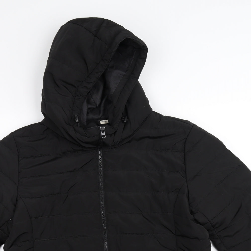 Jacqueline de Yong Mens Black   Puffer Jacket Coat Size XL