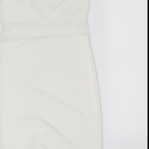 Missguided Womens White   Fit & Flare  Size 10