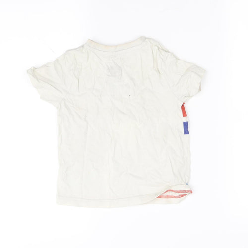 Awesome Girls White   Basic T-Shirt Size 3-4 Years
