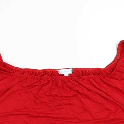 blue vanulla Womens Red   Basic Blouse Size 12