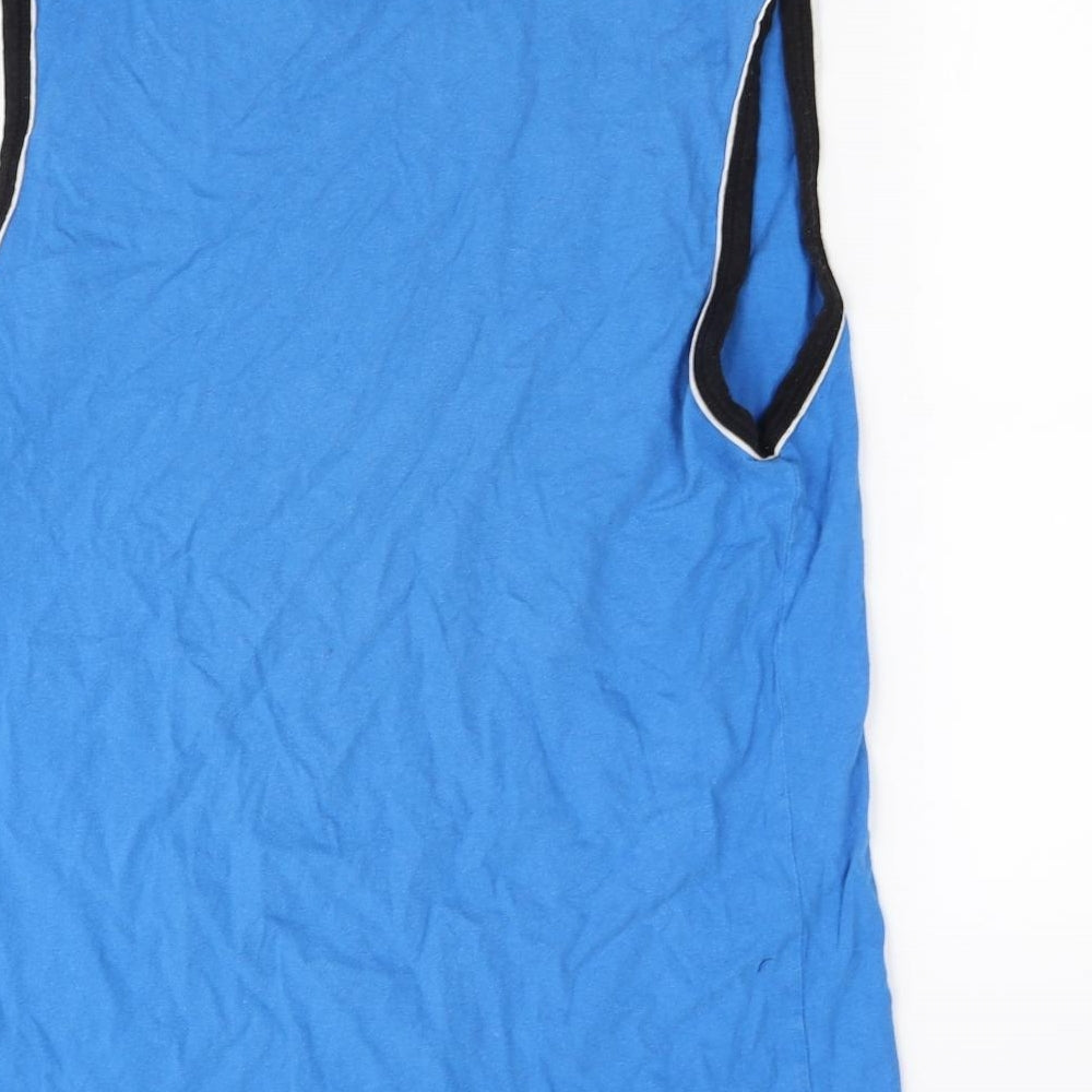 mns Mens Blue    T-Shirt Size L