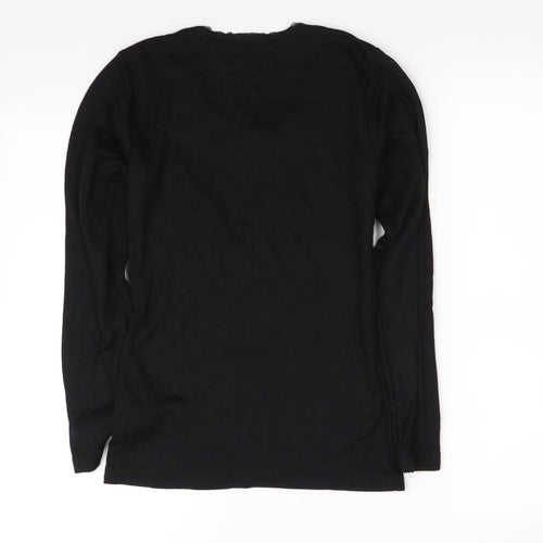 Avenue Girls Black   Basic T-Shirt Size 12-13 Years