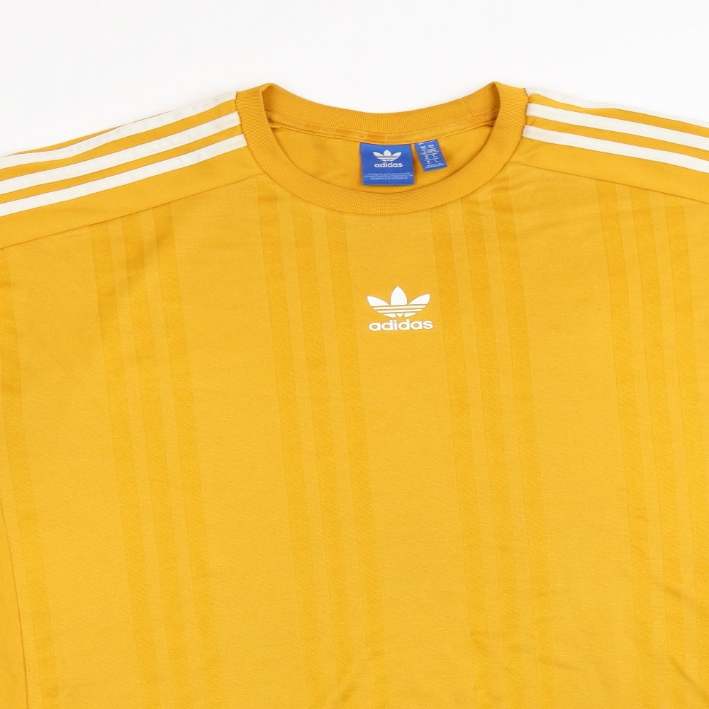 adidas Mens Yellow    T-Shirt Size XL