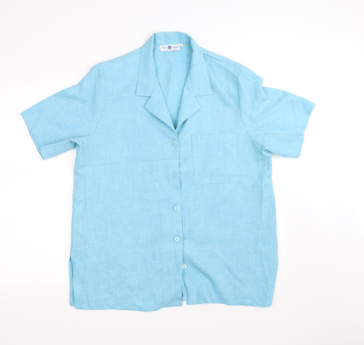 classic fringe Womens Blue   Basic Polo Size 18