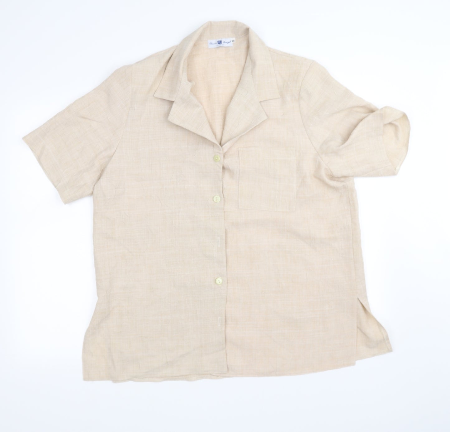 classic fringe Womens Beige   Basic Blouse Size 20