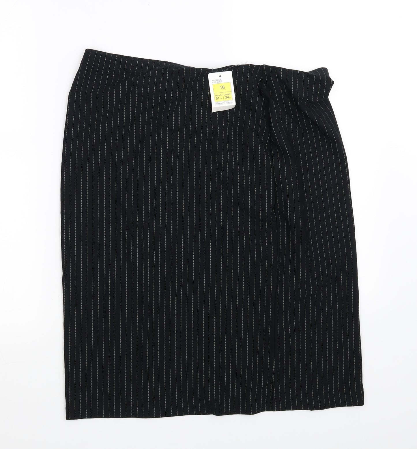 Marks and Spencer Womens Black   Flare Skirt Size 16