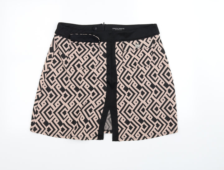 Dorothy Perkins Womens Pink Flare Skirt Size 10