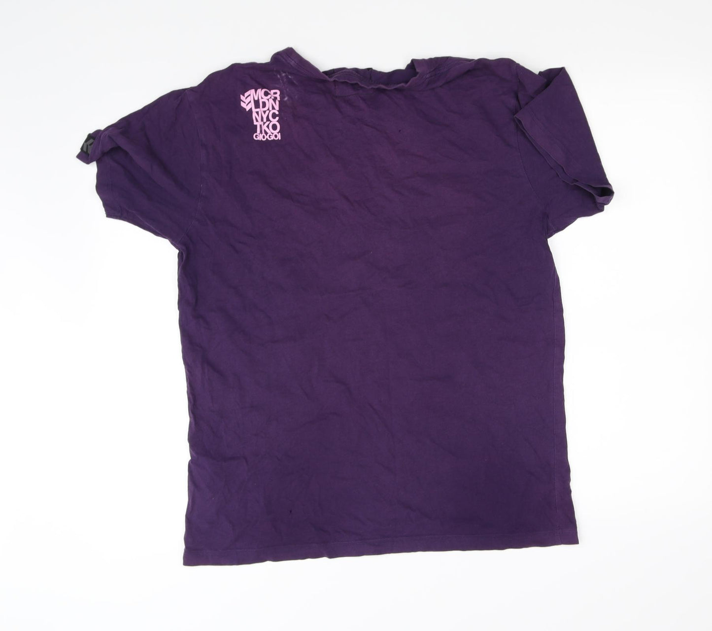 gio gio Womens Purple   Basic T-Shirt Size L