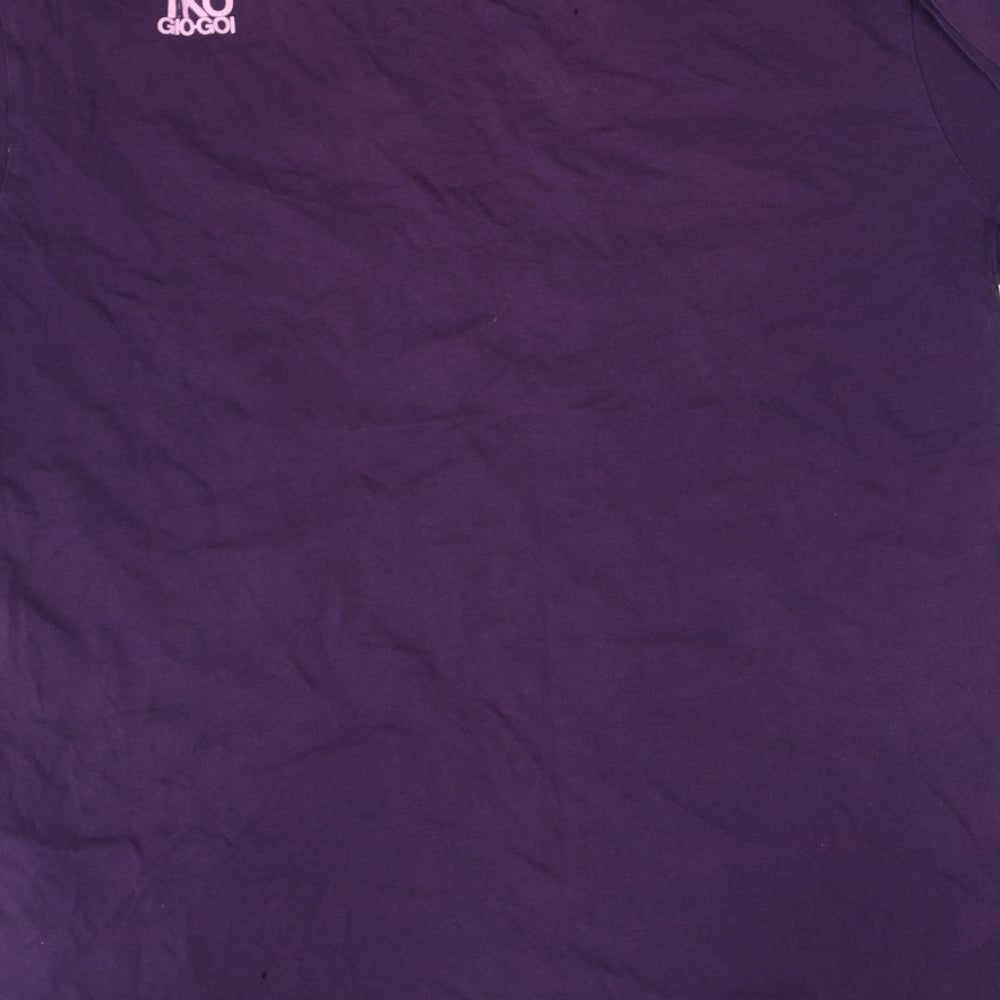 gio gio Womens Purple   Basic T-Shirt Size L