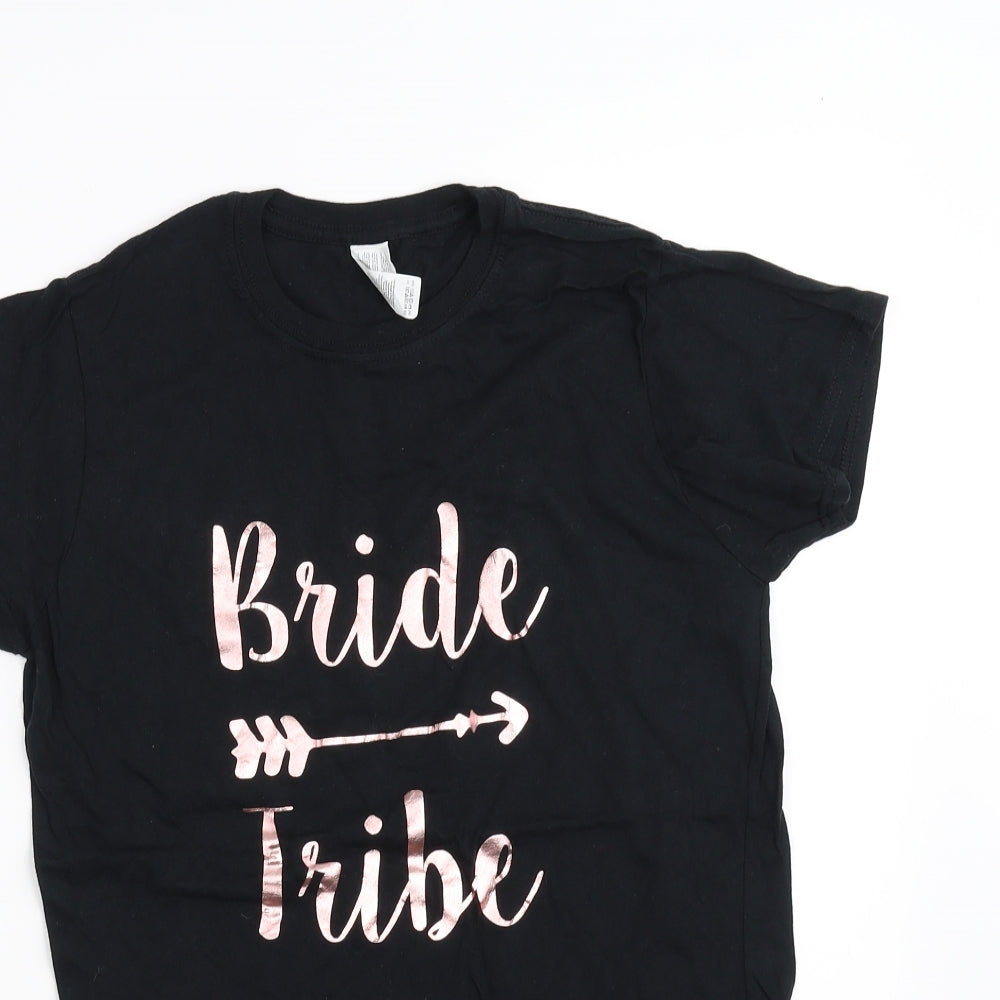 pre worn Womens Black   Basic T-Shirt Size 16
