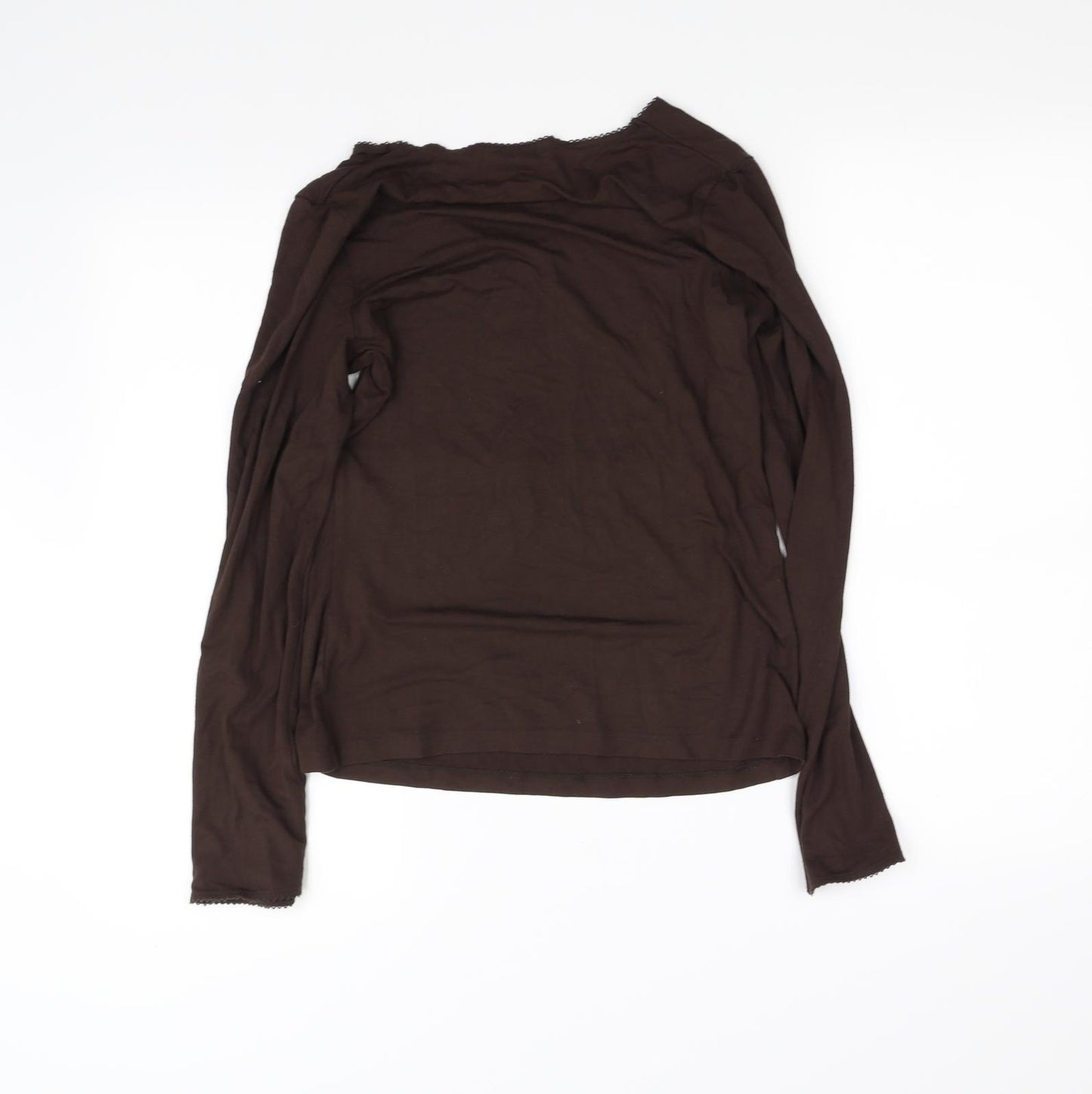 Marks and Spencer Womens Brown   Basic T-Shirt Size 10