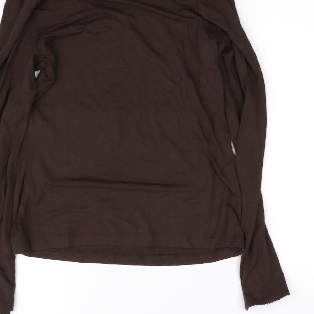Marks and Spencer Womens Brown   Basic T-Shirt Size 10