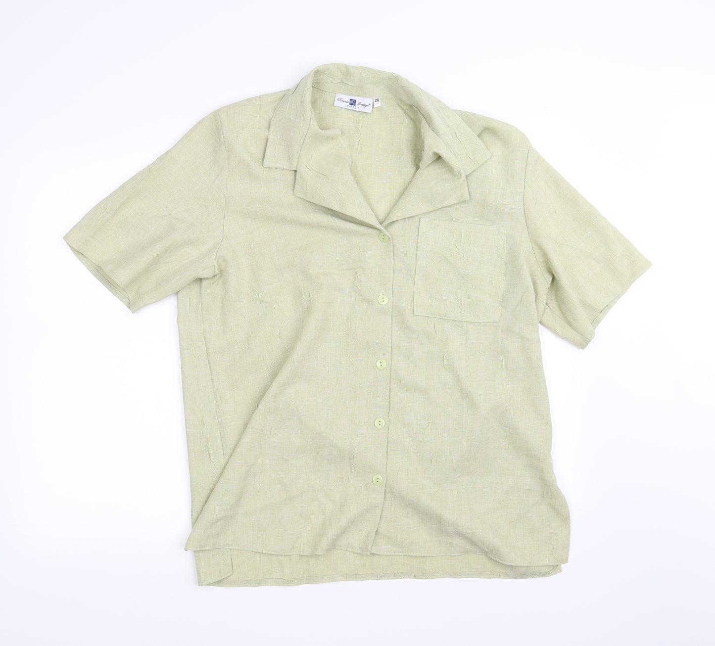 classic fringe Womens Beige   Basic Blouse Size 20