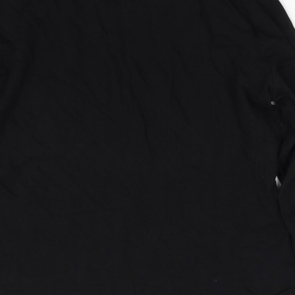 organic coton  Womens Black   Basic T-Shirt Size 14