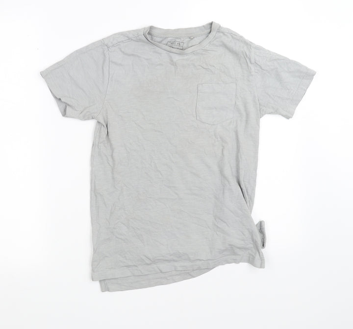 NEXT Boys Grey Basic T-Shirt Size 9 Years