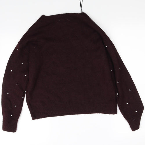 H&M Womens Purple   Pullover Jumper Size XS