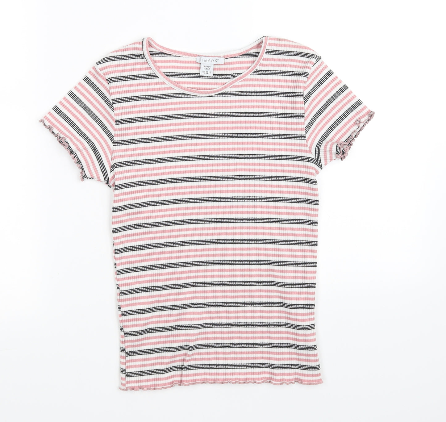 Primark Girls White   Basic T-Shirt Size 13-14 Years
