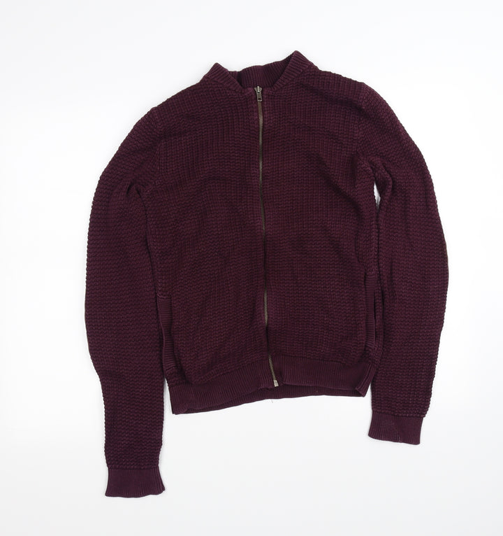 Topman Womens Purple   Full Zip Jumper Size XS