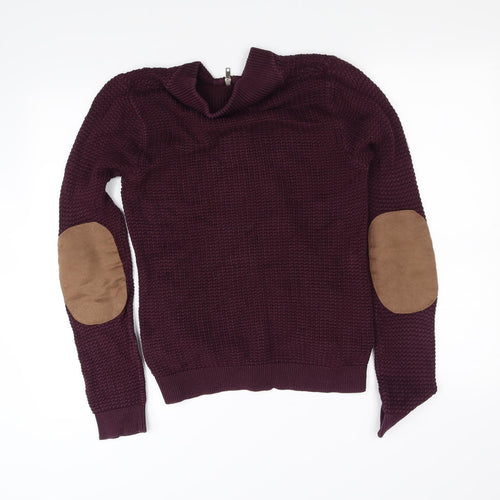 Topman Womens Purple   Full Zip Jumper Size XS