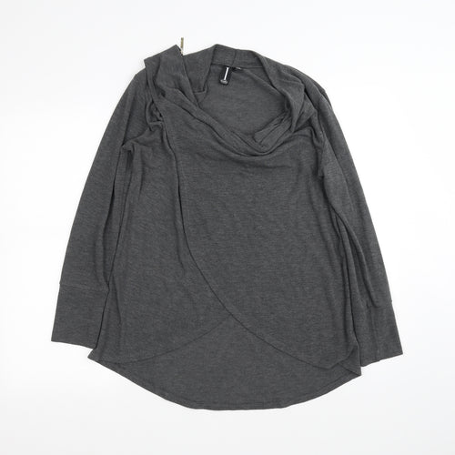 izavbel Womens Grey   Cardigan Jumper Size 10