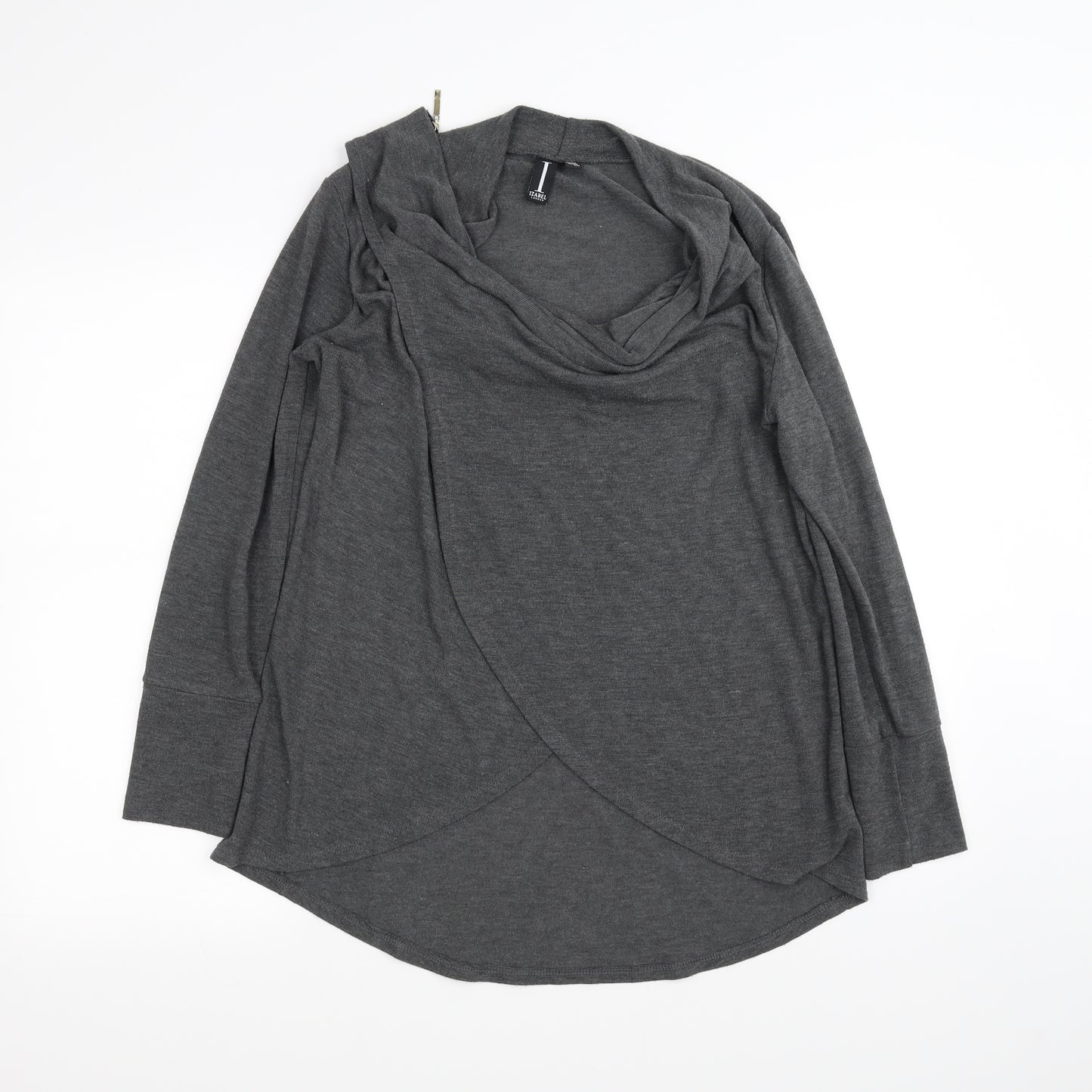izavbel Womens Grey   Cardigan Jumper Size 10