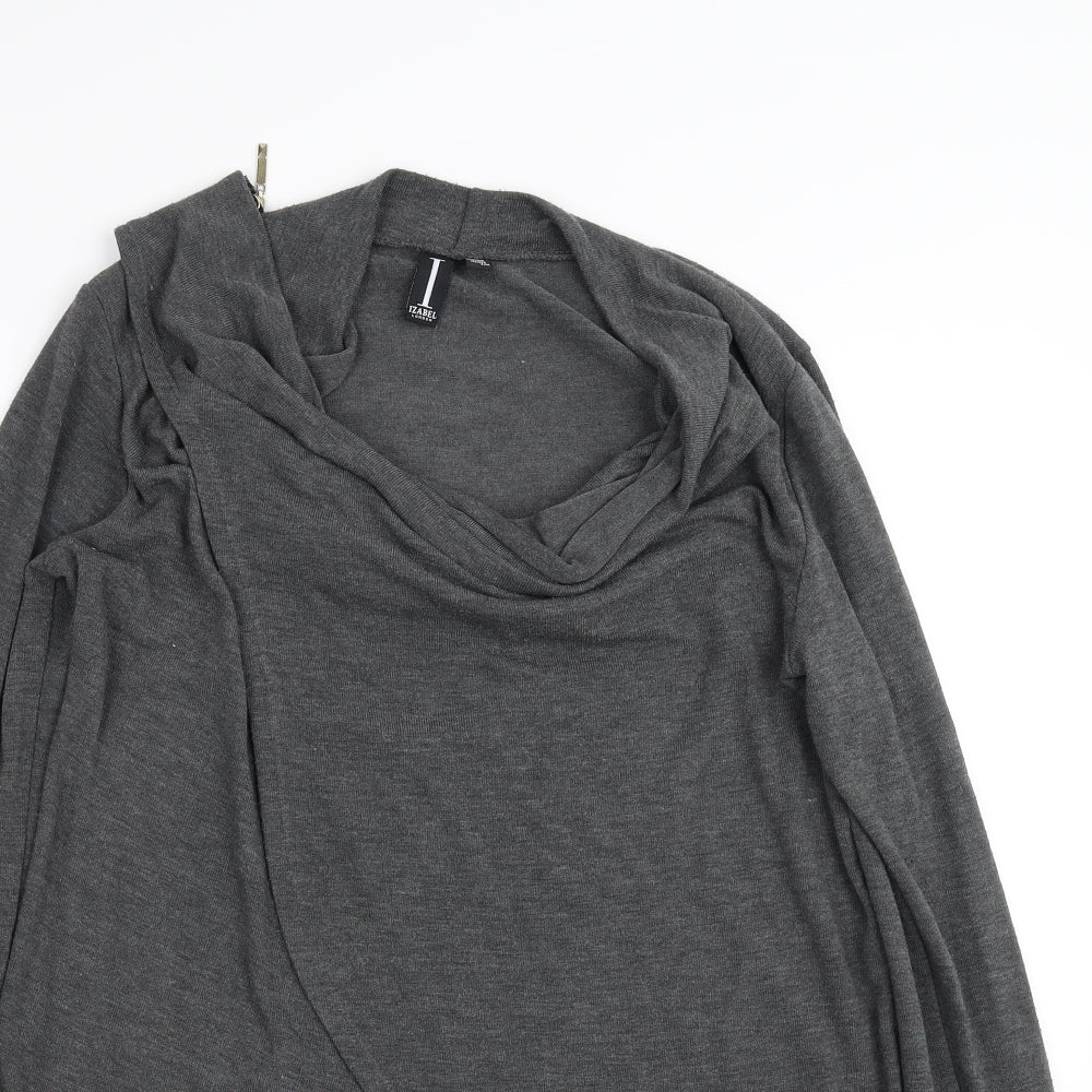 izavbel Womens Grey   Cardigan Jumper Size 10